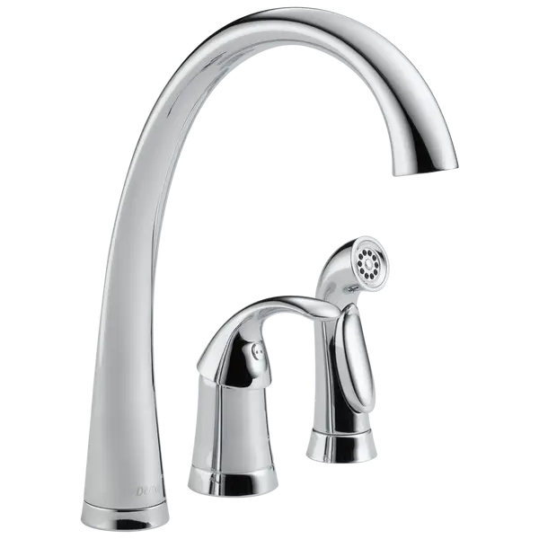 Delta Faucets #4380DST Chrome Waterfall Series ADA Lever Kitchen Faucets