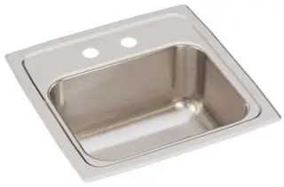 Elkay #BLR-15-2 Stainless Steel Lustertone Self-Rimming Single Bowl Hospitality Sink