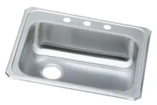 Elkay #GECR-2521-L-3 Stainless Steel Celebrity Self-Rimming Single Bowls Celebrity Self-Rimming Single Bowl Sink