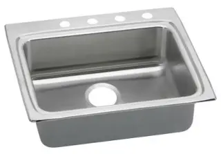 Elkay #LRAD-252260-3 Stainless Steel Lustertone Self-Rimming Single Bowl Sink