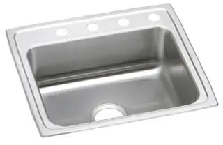 Elkay #PSR-2522-4 Stainless Steel Pacemaker Self-Rimming Single Bowl Sink