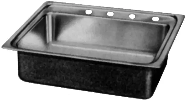 Elkay #PSR-3322-4 Stainless Steel Pacemaker Self-Rimming Single Bowl Sink