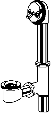 Gerber Faucet #41-801 Chrome Pop-Up Brass Drain