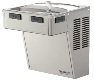 Halsey Taylor (Elkay) #HAC8FS-Q-CHILD Stainless Steel ADA Wall-Mount Water Cooler - Front & Side Push Bars