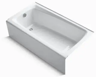 Kohler #K-505-0 5' White Mendota Cast Iron Recessed Bath