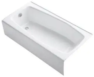 Kohler #K-715-0 5' White Villager Cast Iron Recessed Bath