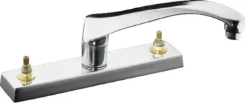 Kohler #K-7825-K-CP Chrome Triton 2-Handle Kitchen Base - Less Handles