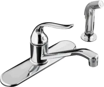 Kohler #K-P15172-F-CP Chrome Coralais ADA Lever Kitchen Faucets