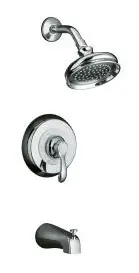 Kohler #KT-12007-4-CP Chrome Rite-Temp Tub & Shower Trim
