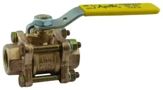 Apollo #82-103-01 1/2" Bronze 3-Piece Full Port Ball Valve - FNPT