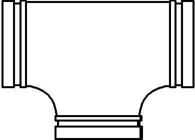 Tyco #519 4" Grooved Fire Protection Fitting - Cast Tee