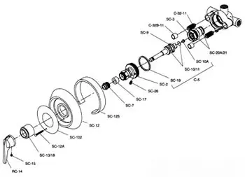 Symmons #SC-12 Screw & Esc