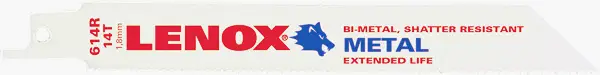 Lenox #20564-614R 6" Bi-Metal Reciprocating Saw Blade