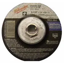 Milwaukee #49-94-4515 4-1/2" x 1/4" x 5/8" 4-1/2" Metal Grinding Wheel