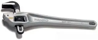 Ridgid #31125 18" Aluminum Aluminum Handle Offset Pipe Wrench
