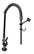 T&S Brass #B-2250-B-18R Pre-Rinse Assembly 18in Riser 44in Hose 6in Bracket