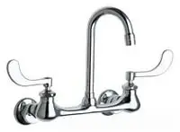 Chicago #631-E29ABCP 8in Wall-Mounted Sink Faucet Adjustable Centers 2.2 GPM