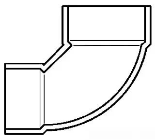 Spears #P329-342 3x4 PVC DWV Reducing Closet Bend HxH