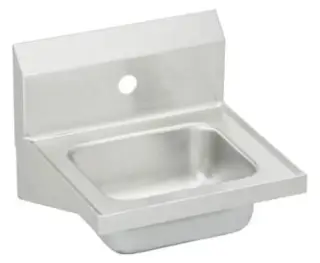 Elkay #CHS17161 16-3/4in x 15-1/2in Stainless Steel Hand Wash Sink 1 Faucet Hole - Wall Mount