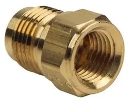 BrassCraft #46-6-4 3/8in x 1/4in Brass 45° Flare Female Reducing Adaptor - FIP