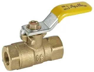 Apollo #94-MBV-02 1/4" Brass Mini Ball Valve - MNPT x FNPT