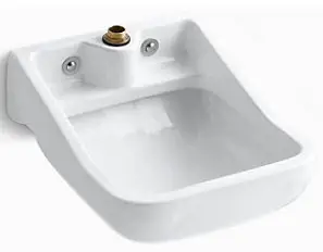 Kohler #K-12867 21-1/2in x 25in White Camerton Service Sink - Wall Mount