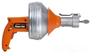 General Wire #PV-B-WC Power-Vee Drain Cleaner w/ Case