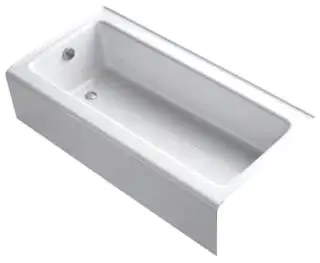 Kohler #837-0 60in x 30in Bellwether Alcove Bath White Left Hand Drain