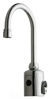 Chicago Faucets #116.123.AB.1 Deck Mount Gooseneck Faucet AC Powered
