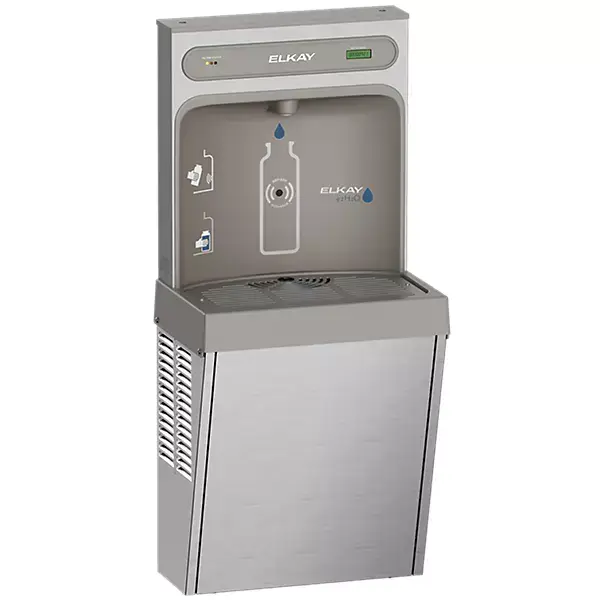 Elkay #LZ8WSSSMC Refrigerated Surface Mount Bottle Filling Station - Filtered 8 GPH