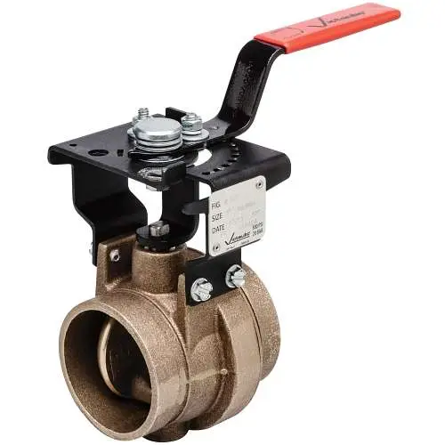 Victaulic #V024608NE2 2-1/2in Copper Butterfly Valve Lever Lock Memory Stop