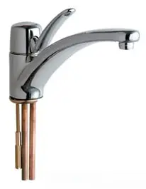 Chicago Faucets #2300-ABCP Chrome Single Lever Sink Faucet