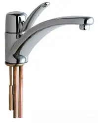 Chicago Faucets #2300-E34ABCP 1.5 GPM Chrome Single Lever Kitchen Sink Faucet