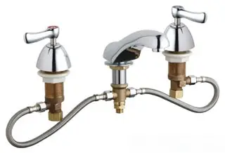 Chicago Faucets #404-HZABCP 6-26in Adjustable Deck Mount Lavatory Faucet Chrome