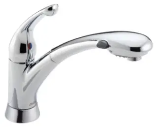 Delta #470-DST Chrome Kitchen Faucet with Pull-Out Spout