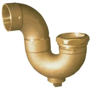 Elkhart #10049842 1-1/2" Copper DWV P-Trap w/ Cleanout CxSJxCleanout