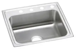Elkay #PSR22194 22" x 19-1/2" Stainless Steel Sink Bright Satin Finish