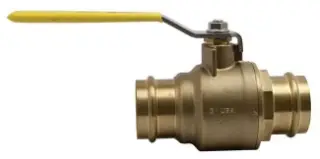 Apollo #77V-149-01 2-1/2in Brass Press Ball Valve Full Port SS Ball & Stem