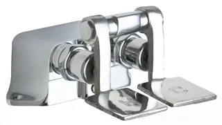 Chicago Faucets #625-SLOABCP Hot and Cold Water Pedal Box with Short Pedals