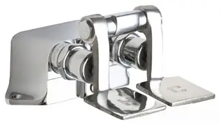 Chicago Faucets #625-ABCP Hot and Cold Water Pedal Box with Short Pedals