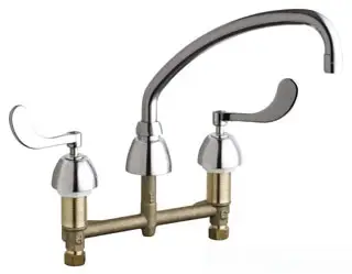 Chicago Faucets #201-A317ABCP 8in Centers Concealed Sink Faucet ABCP