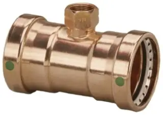 Viega #20873 4in x 4in x 3/4in ProPress XL-C Copper Tee - Press x Press x FPT