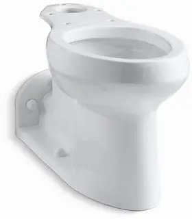 Kohler #4305-0 White Barrington Rear Outlet Toilet Bowl - Comfort Height