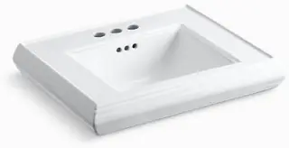 Kohler #2239-4-0 24in Memoirs Pedestal Sink Basin - White