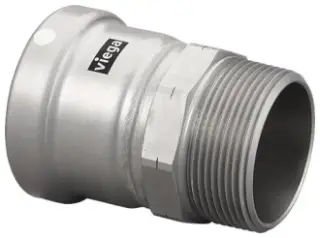 Viega #26650 4in MegaPress XL Male Adapter Press x MNPT FKM