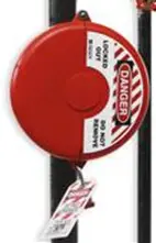 Brass Tube Brady Markers 103535 Red Gate Valve Lockout