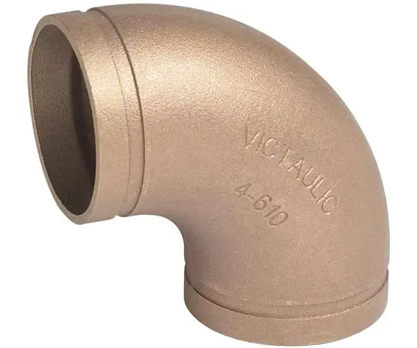 Victaulic #F030610C0C 3in Copper 90-Degree Elbow