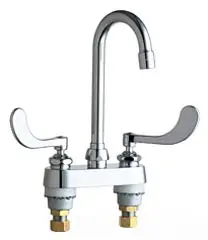 Chicago Faucets #895-317E35ABCP 4in Fixed Centers Sink Faucet 1.5 GPM