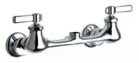 Chicago Faucets #540-LDLESAB 8in Wall Mount Service Sink Faucet Less Spout