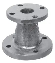 Ward #6X3.BFCRD 6x3 Black Cast Iron Flanged Concentric Reducing Coupling Class 125